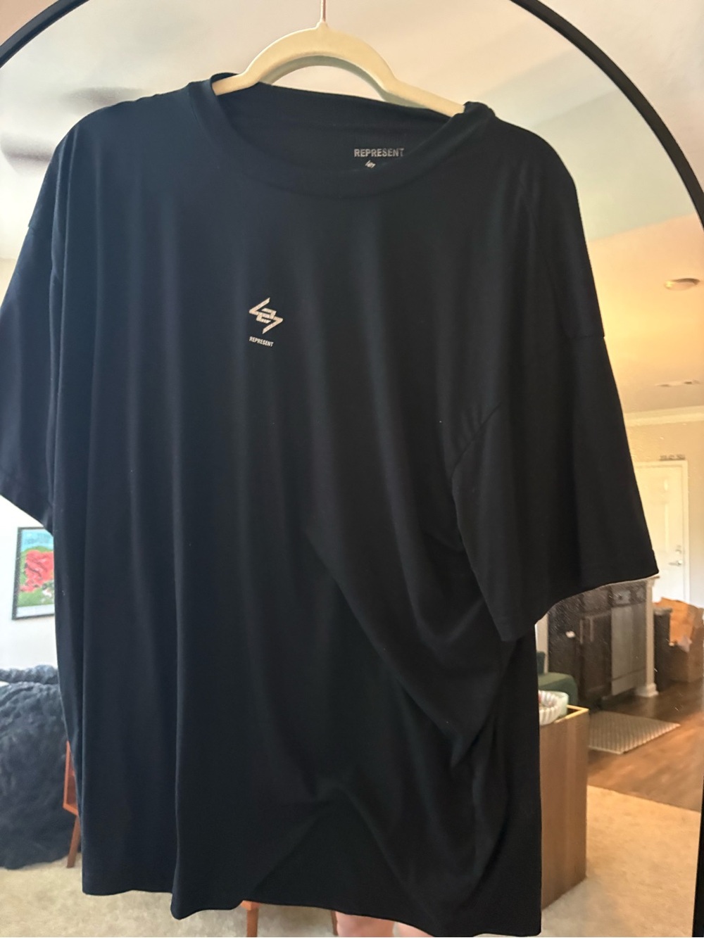 Represent Black Logo T-Shirt - Men's